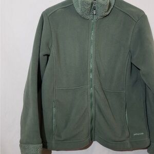 Patagonia Men's Olive Fleece Jacket Good Used Condition